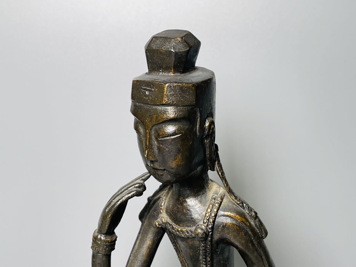 仏像 洛座四天王寺 大仏師 松久宗琳造 木彫 観音菩薩像 真