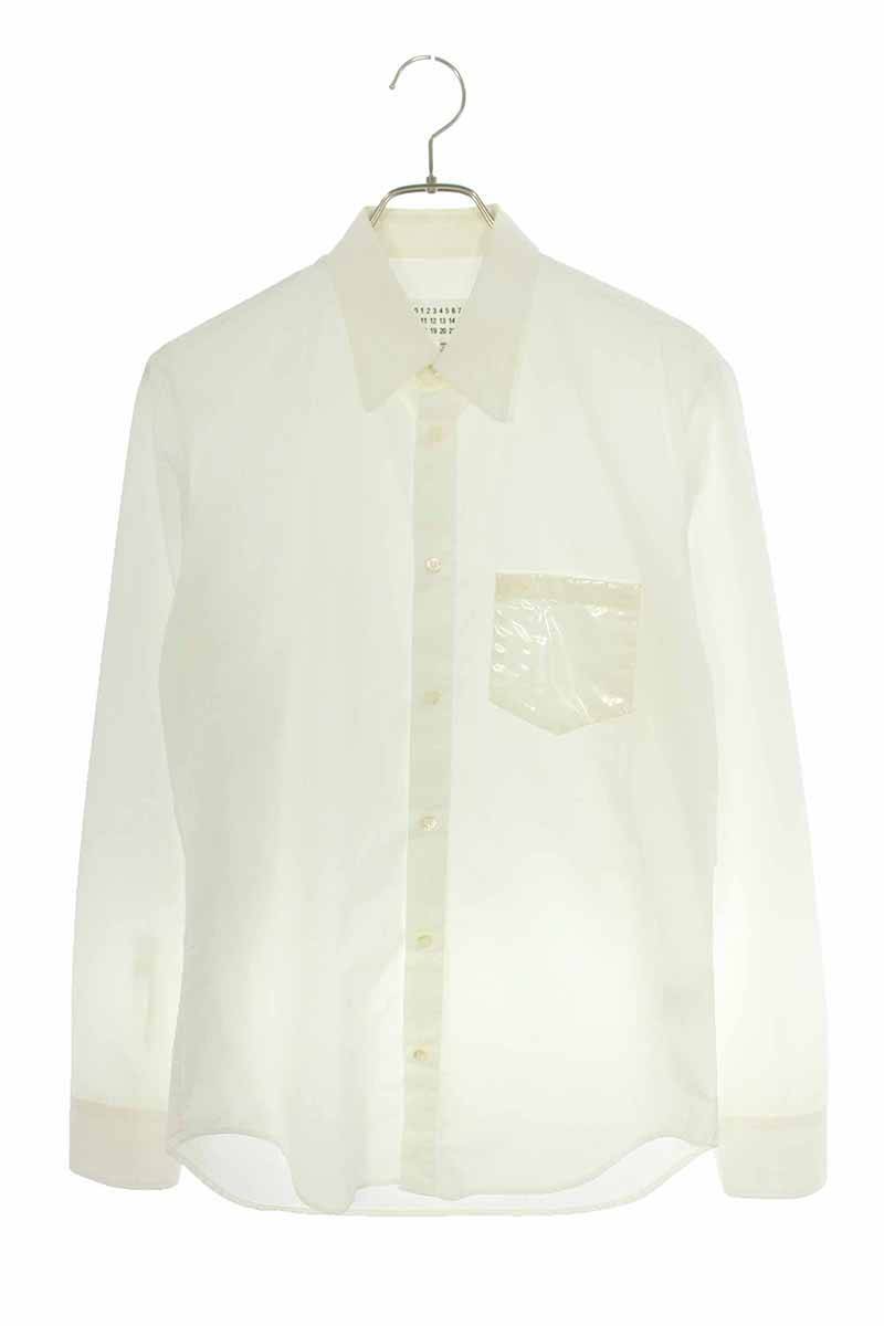 メゾンマルジェラ Maison Margiela 18AW S30DL0407 サイズ:38 コントラストポケット長袖シャツ 中古 BS99
