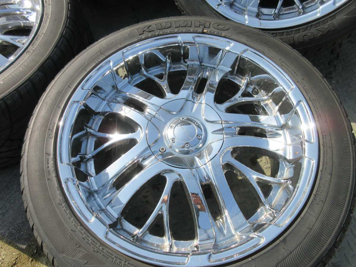 極上大口径BUDDY BOND ARGO メッキ バリ溝 265/45R20 ランクル プラド 