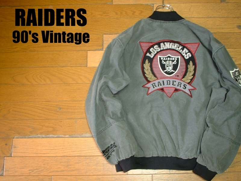 RAIDERS by CAMPRIコットンスタジャン春物Mオークランドレイダーズ正規  