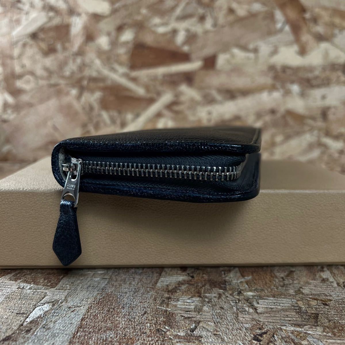LOEWE ロエベ 1円☆美品☆ ラウンドファスナー長財布 アナグラム 黒 