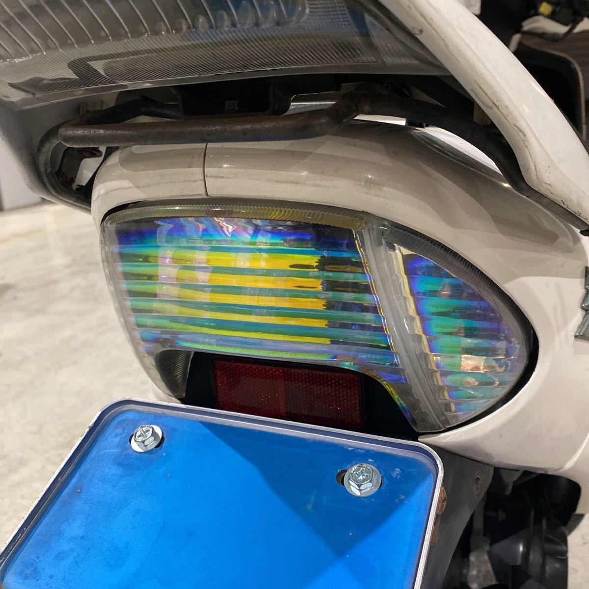 当時物 ZX ライブ AF34 紫紋 ウインカーレンズ zx ディオ ファンシー