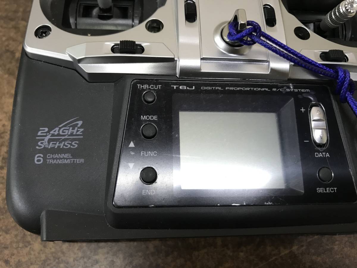 ジャンク品※Futaba フタバ プロポ 送信機 T6J 2.4GHz S-FHSS 通電のみ確認