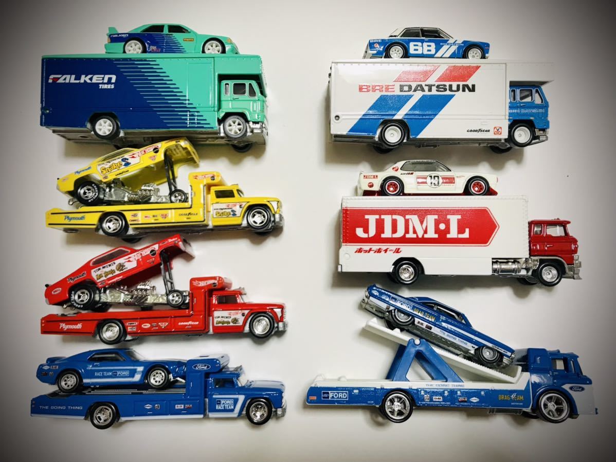 ホットウィール トランスポート まとめ売り BRE DATSUN JDM Ford 