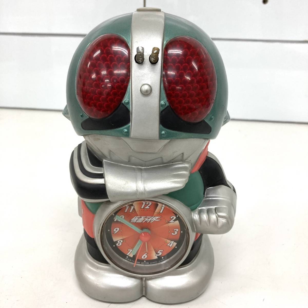 ジャンク品 仮面ライダー 目覚まし時計 昭和ライダー キャラクター/051 