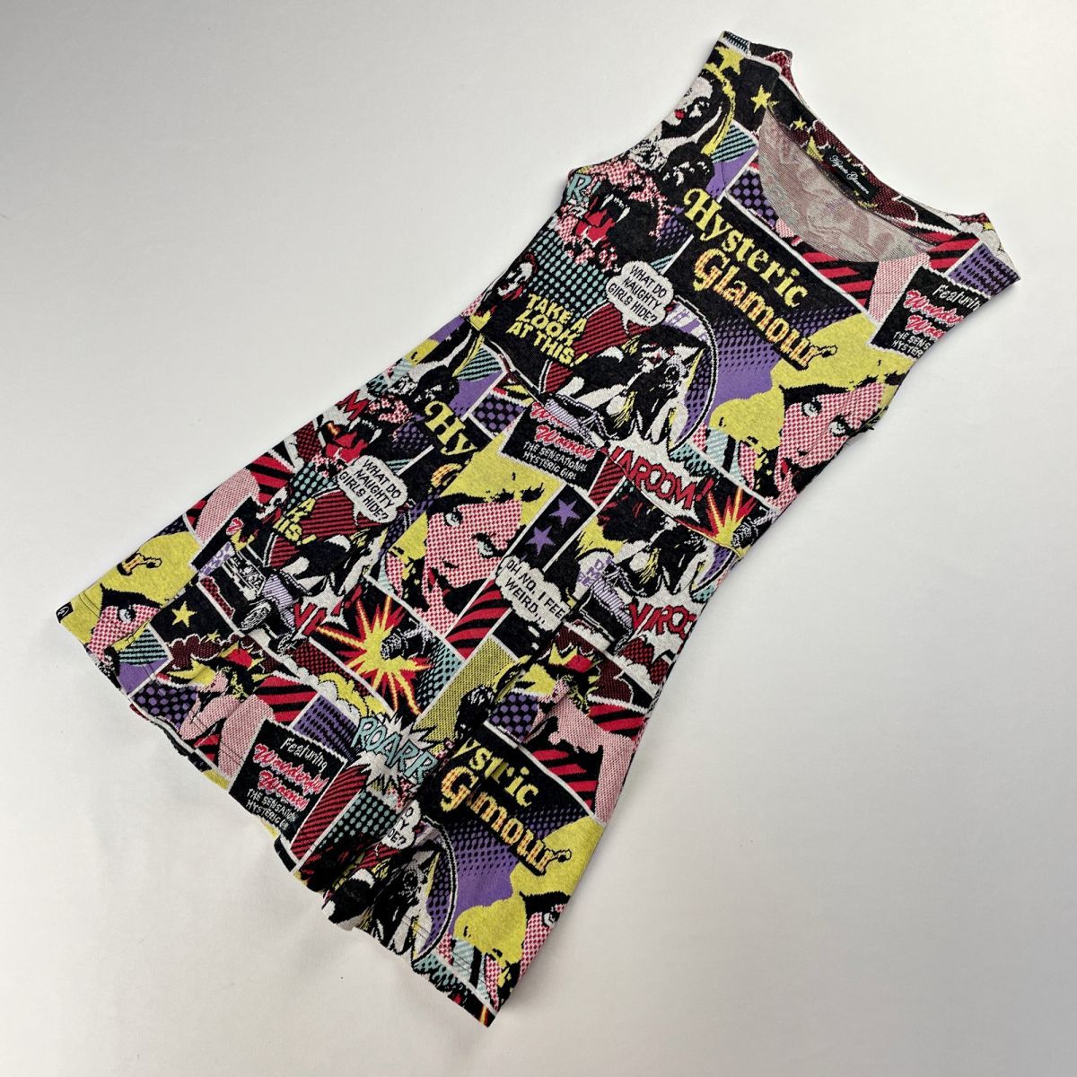 美品 HYSTERIC GLAMOUR ヒステリックグラマー アメコミ風フレア 