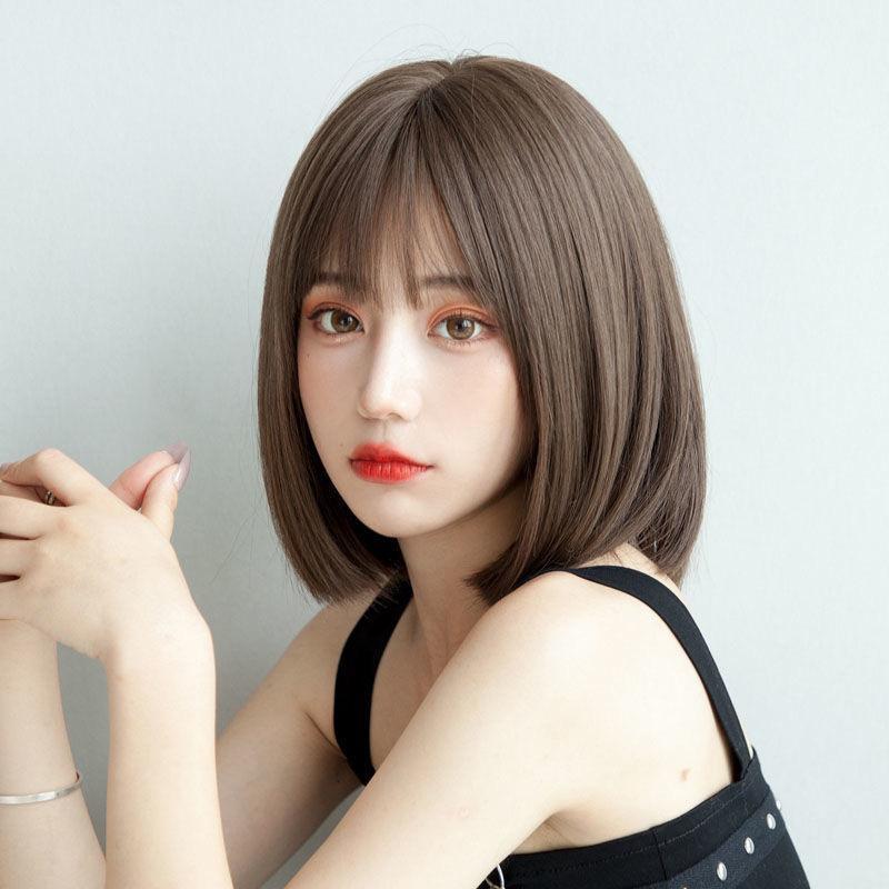 フルウィッグ ボブ ウィッグ ブラウン 韓国 かわいい ストレート 耐熱 前髪 ぱっつん 可愛い ミディアム かつら エクステ ダークブラウン ボブ 売買されたオークション情報 Yahooの商品情報をアーカイブ公開 オークファン Aucfan Com