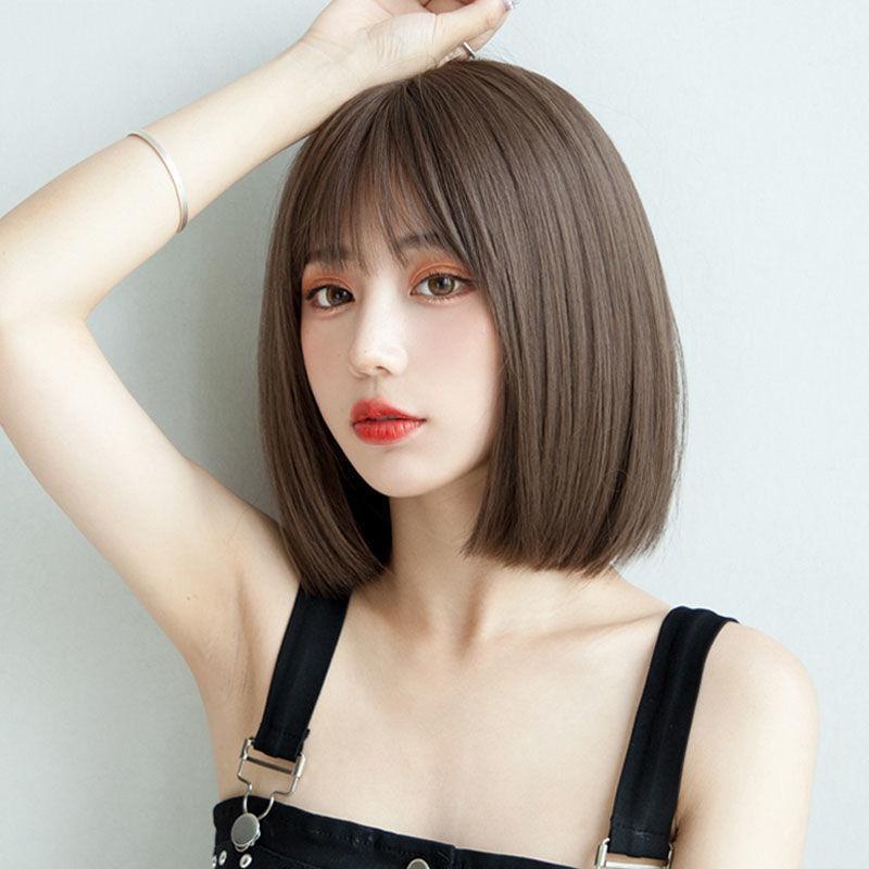 フルウィッグ ボブ ウィッグ ブラウン 韓国 かわいい ストレート 耐熱 前髪 ぱっつん 可愛い ミディアム かつら エクステ ダークブラウン ボブ 売買されたオークション情報 Yahooの商品情報をアーカイブ公開 オークファン Aucfan Com