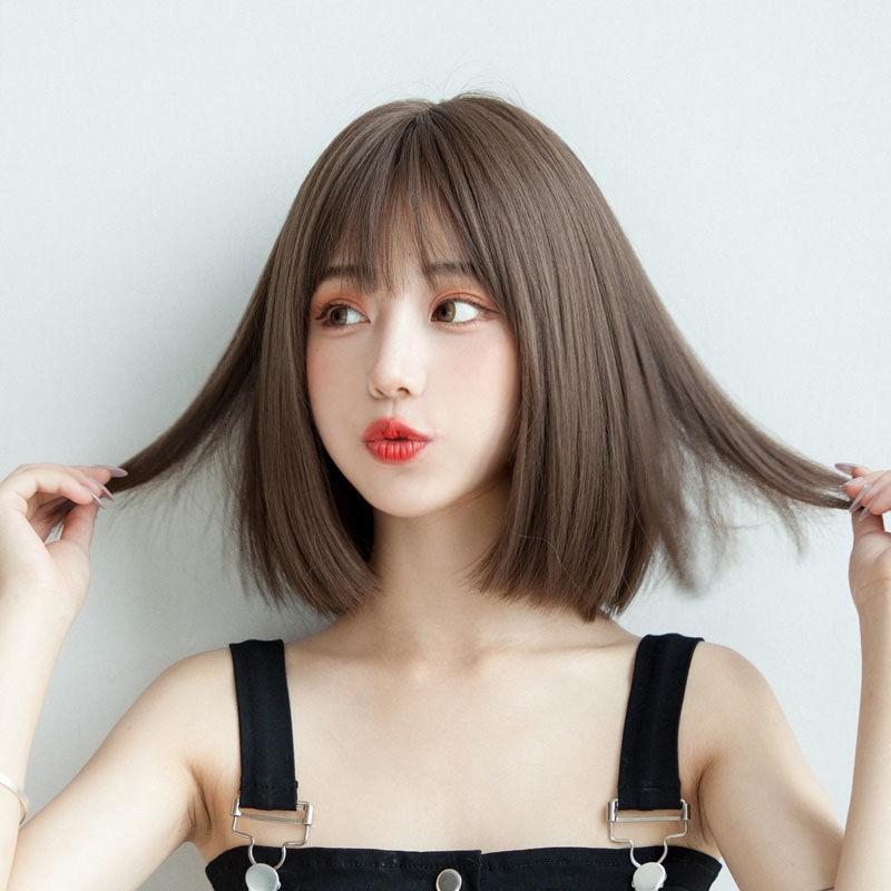 フルウィッグ ボブ ウィッグ ブラウン 韓国 かわいい ストレート 耐熱 前髪 ぱっつん 可愛い ミディアム かつら エクステ ダークブラウン ボブ 売買されたオークション情報 Yahooの商品情報をアーカイブ公開 オークファン Aucfan Com