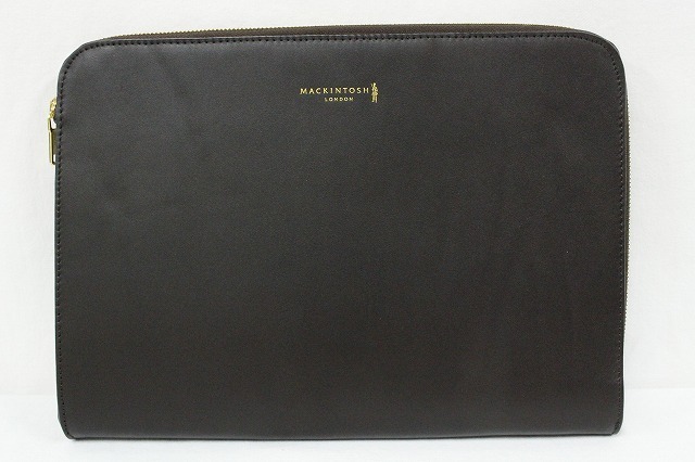 未使用 MACKINTOSH LONDON マッキントッシュ レザー クラッチバッグ 