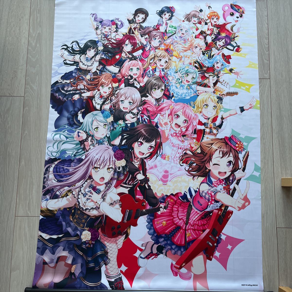 バンドリ 集合 B1特大タペストリー BanG Dream! ガールズバンド 