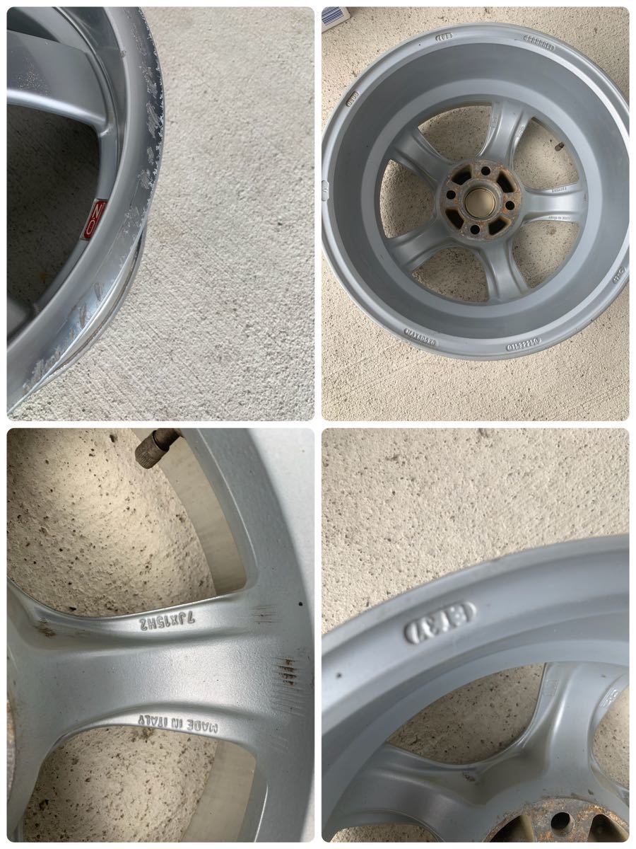 OZ RACING VOLCANO オーゼット ボルカーノ 15インチ 7j 4本 100 4穴