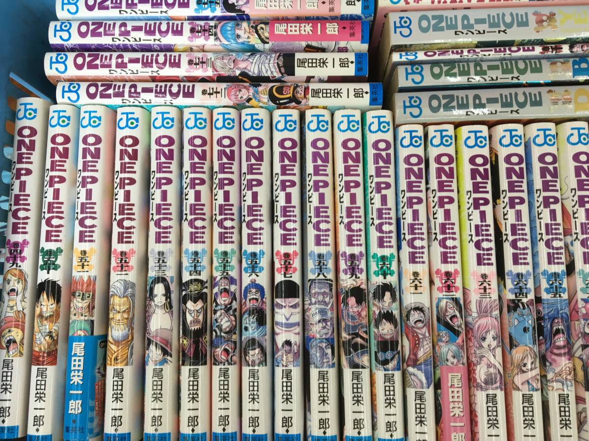 大量80冊セット コミック まとめ One Piece ワンピース 1 75巻 5冊 千巻 Wanted Blue Yellow Red 尾田栄一郎 集英社 少年 売買されたオークション情報 Yahooの商品情報をアーカイブ公開 オークファン Aucfan Com