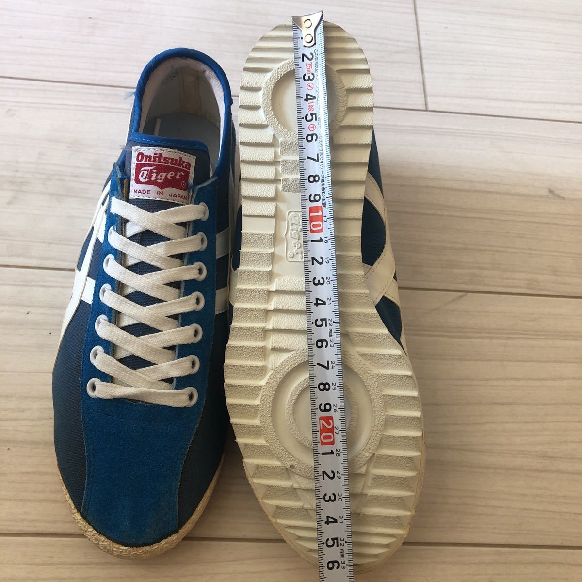 デッドストック 70's Onitsuka Tiger オニツカタイガー トレッカーCA-55 トレーニングシューズ 26.5㎝ ブルー×ホワイト 日本製ビンテージ オニツカタイガー デッドストック 70年代 OnitsukaTiger スニーカー stock