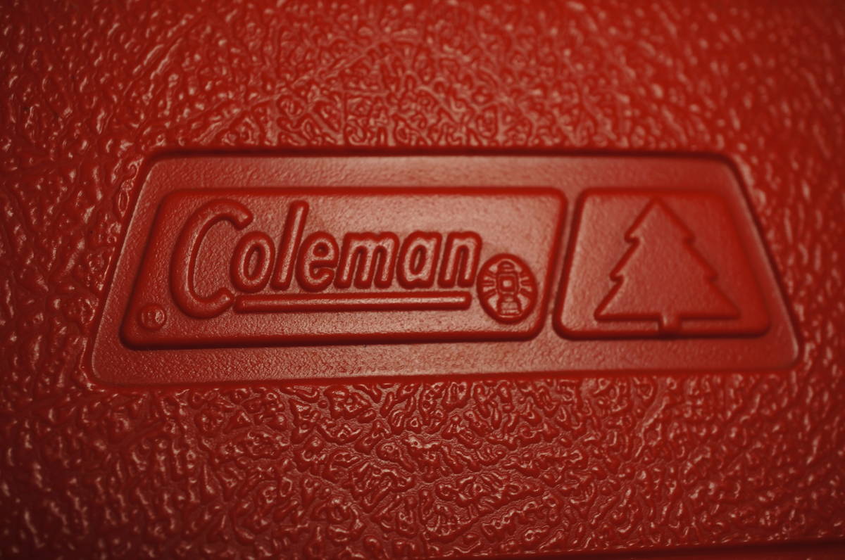 節約術購入】 希少 旧ロゴ コールマン Coleman ランタンケース 赤 モミ