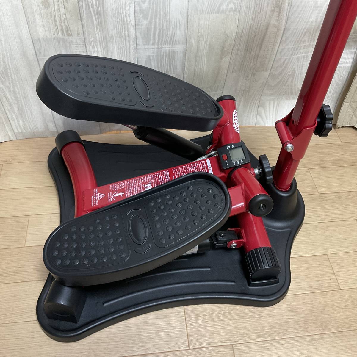 綺麗NICEDAY 赤 健康ステッパー専用ハンドル付き