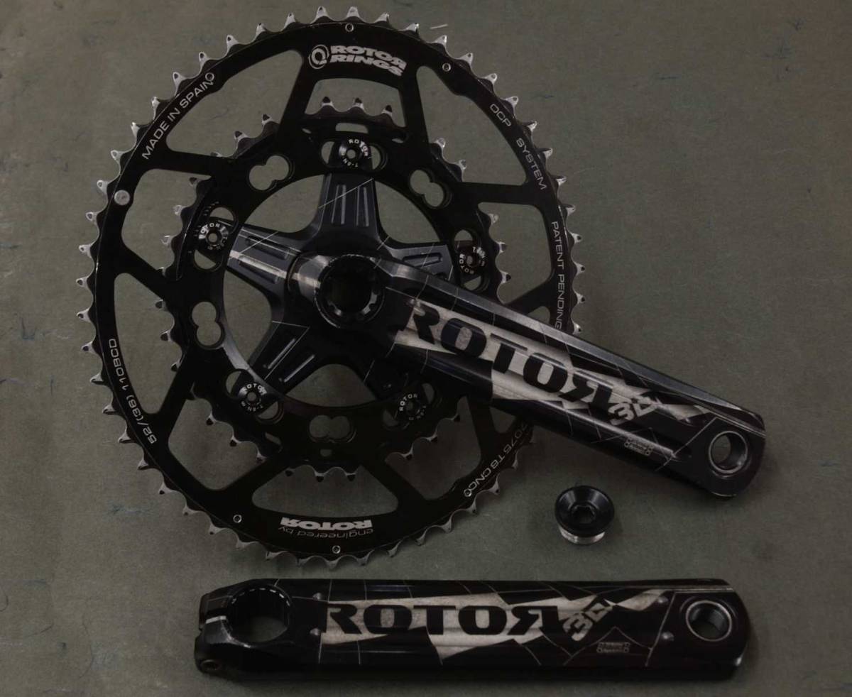 ROTOR 3D 24mm PCD110/170mm + QRings 52/36 □ ロータークランク/Q 