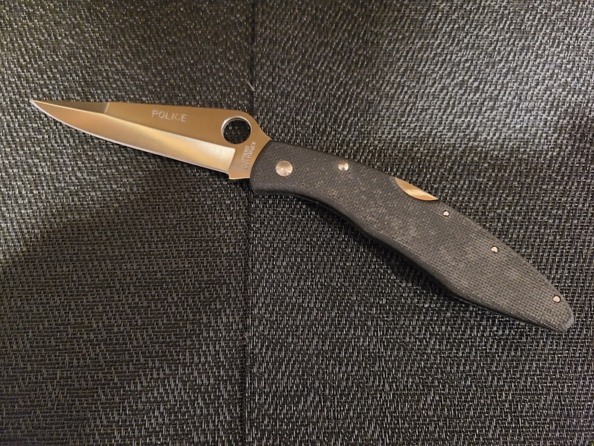 SPYDERCO POLICE GIN-1 STAINLESS SEKI-CITY フォールディング SPYDERCO POLICE GIN-1 STAINLESS SEKI-CITY フォールディング
