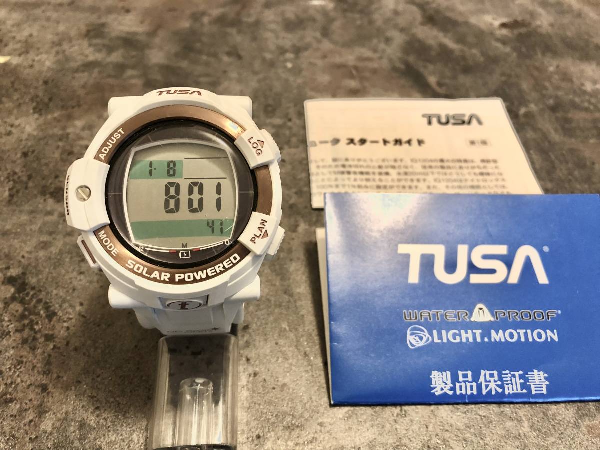 中古美品☆TUSA IQ1204ダイビングコンピューター☆箱なし取説保証書あり☆
