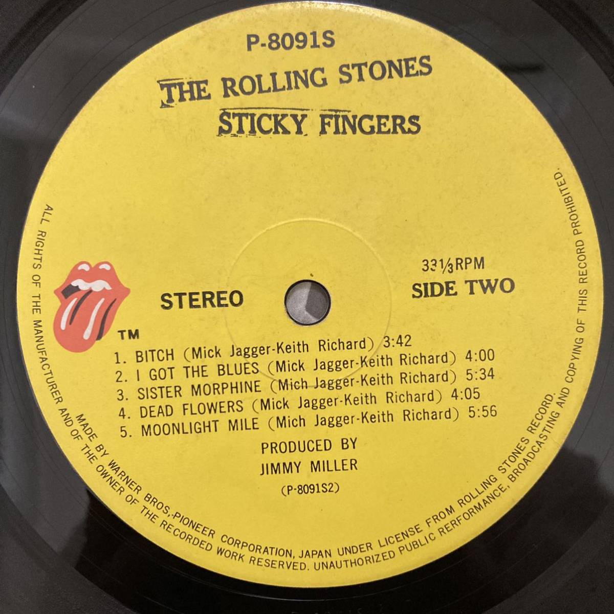 1円出品☆超ギガレア☆ロックエイジ花帯付き【The Rolling Stones 