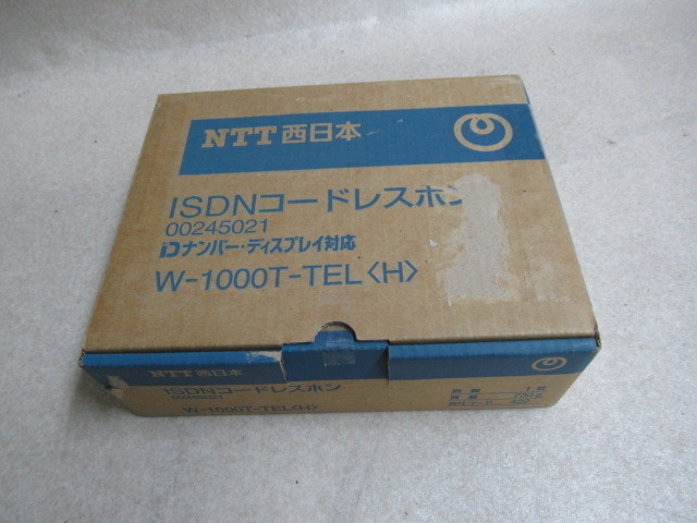 ZD1 10908※未使用品 NTT ISDNコードレスホン W-1000T-TEL(H)・祝10000！取引突破！