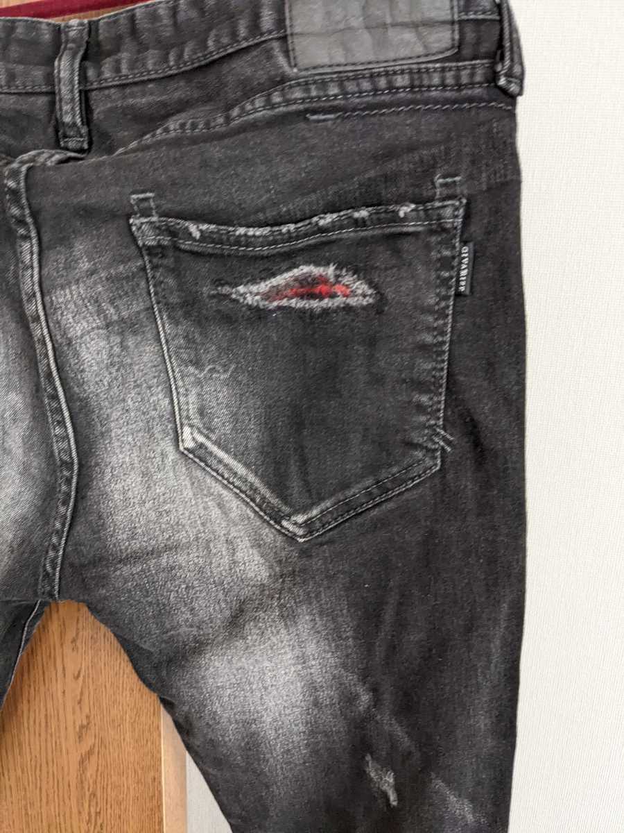 シヴァーライズ CIVARIZE ブラック ダメージ スキニー ジーンズ デニム