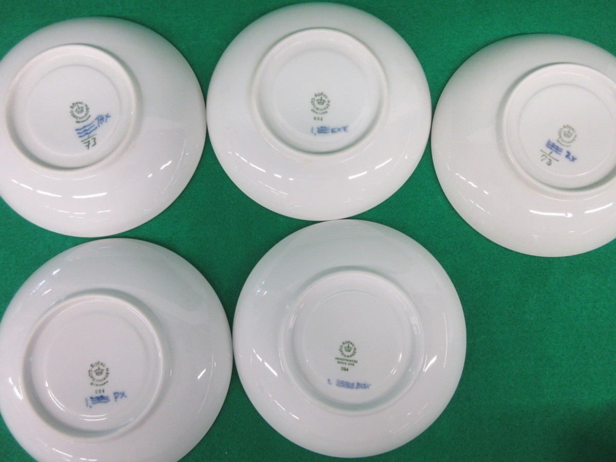 1円～おたからや◆H0506-06　ロイヤルコペンハーゲン　 カップ＆ソーサー　5客セット_3