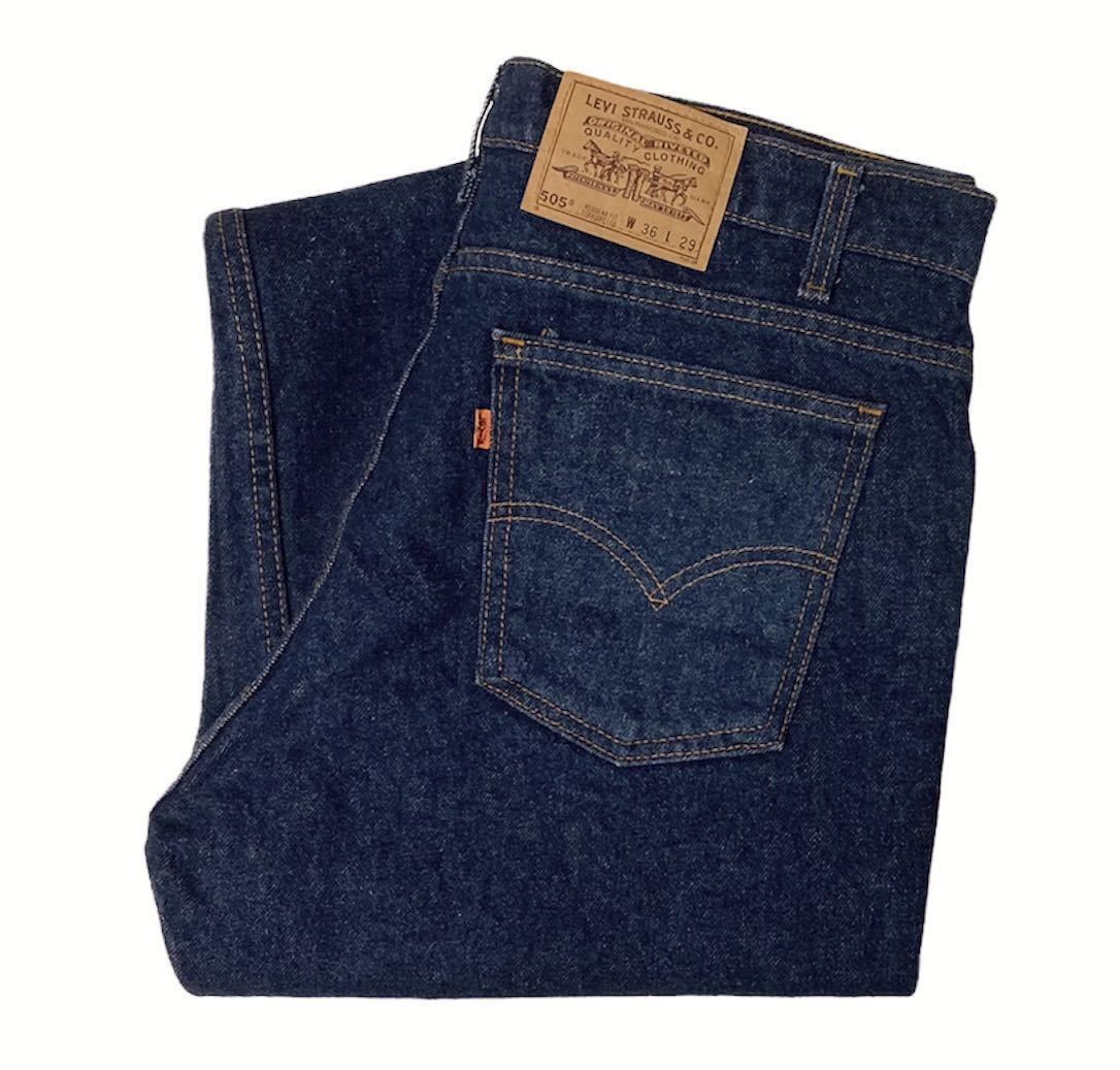 最新作，人気SALE 極上ワンウォッシュ アメリカ製 当時物 1990's Levi's リーバイス505 毛羽立ち濃紺 刻印 515 オレンジタブ W36 ヴィンテージ(W36)｜売買されたオークション情報、yahooの商品情報をアーカイブ W36
