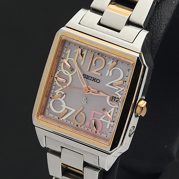限定】SEIKO ルキア 1B22-0AL0 腕時計 電波ソーラー スクエア