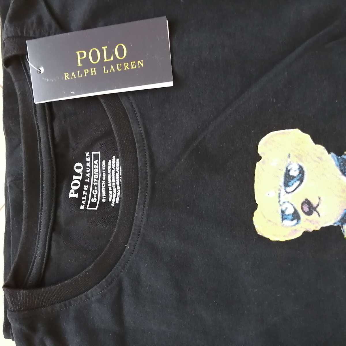 1円開始】新品タグ付 ポロベア ブラック 黒 半袖 Tシャツ POLO RALPH 