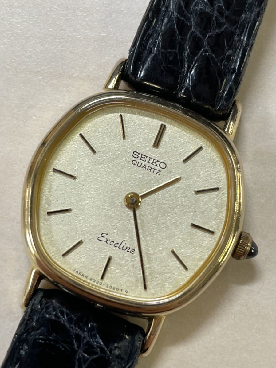 SEIKO セイコー Exceline エクセリーヌ 2320-6770 10K ST.STEEL BASE