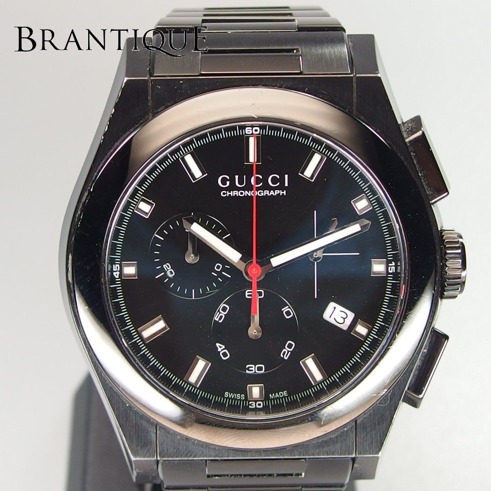 希少カラー】GUCCI グッチ PANTHEON パンテオン 115.2 SS QZ クロノ