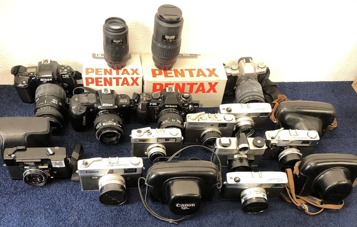 ジャンク1 キャノン ニコン コンタックス コニカ トプコン 他 フィルム