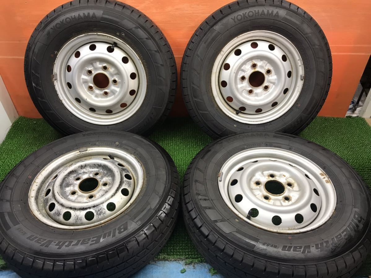 1本　 マツダボンゴ(日産バネット/三菱デリカ)・純正ホイール(5穴）　《165R14 LT 8PR》　2014年製　　『165/80R14』 マツダ 4本 ボンゴ 6穴の中古品・新品・未 6穴 4穴