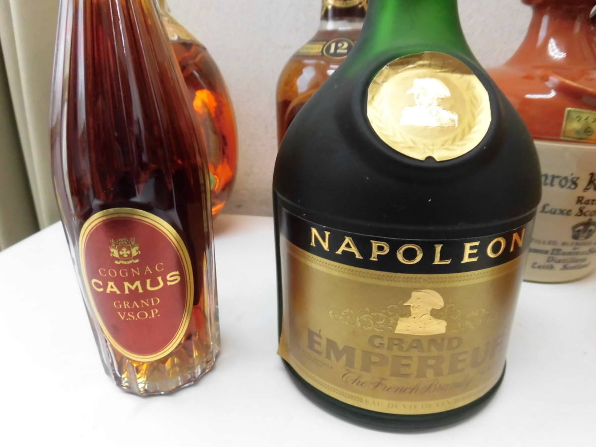 洋酒 7本セット ブランデー ウイスキー ナポレオン 古酒 まとめ売り 箱付あり 洋酒 7本セット ブランデー ウイスキー ナポレオン 古酒 まとめ売り 箱