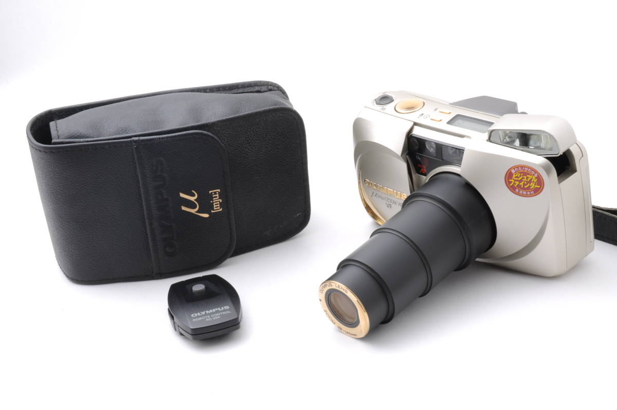 動作品 オリンパス OLYMPUS ミュー μ [mju:] 140VF ケース リモコン付