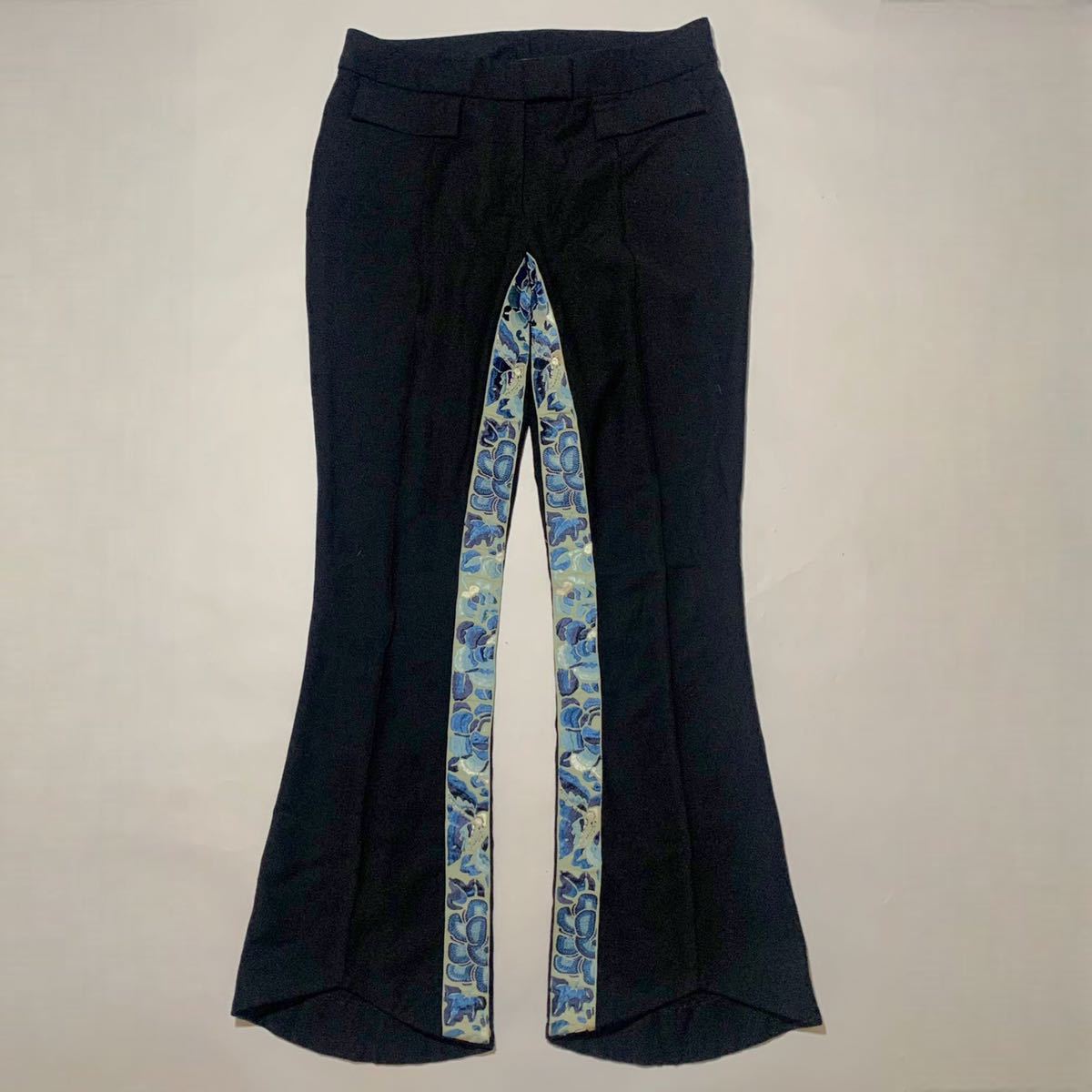 John Galliano ジョン・ガリアーノ フレアパンツ 02AW john galliano 刺繍 フレアパンツ ジョンガリアーノ flare pants