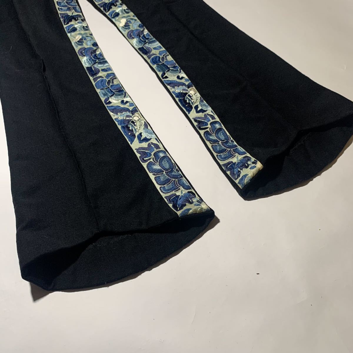 02AW john galliano 刺繍 フレアパンツ ジョンガリアーノ flare pants