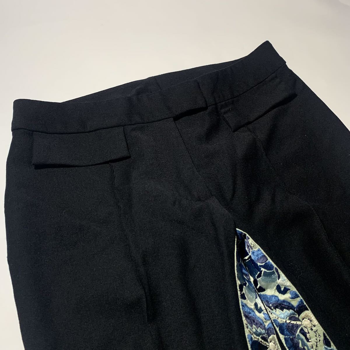 02AW john galliano 刺繍 フレアパンツ ジョンガリアーノ flare pants