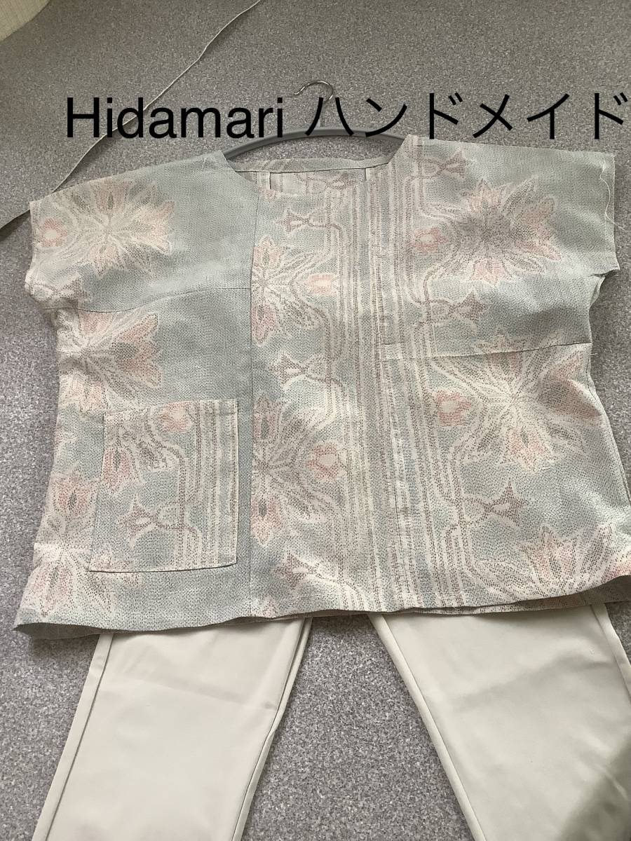 新品，本物保証 Hidamari 着物リメイク ハンドメイド紬フリーサイズドルマンチュニック(その他)｜売買されたオークション情報、yahooの商品情報をアーカイブ公開 - オークファン その他