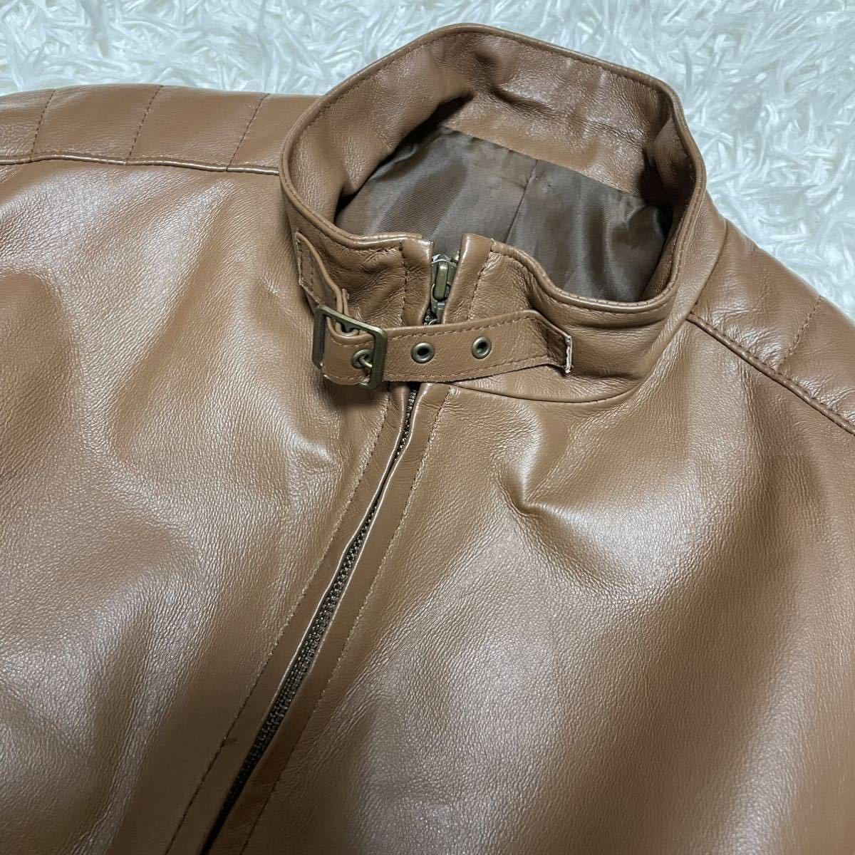 漂う高級感】美品 コムサイズム COMME CA ISM 革ジャン ライダース 
