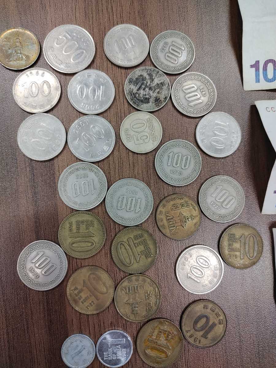 2559 【１スタ】韓国 紙幣 硬貨 まとめて 1000 500 100 10 1 ウォン 1973年 1972年 外国銭 コレクション -  1000ウォン 韓国旧ウォン紙幣10000ウォン3枚1000ウォン7枚計10枚+500ウォン硬貨一 0 韓国の旧紙幣2枚セット希少価値の世宗大王1000ウォン  メルカリ