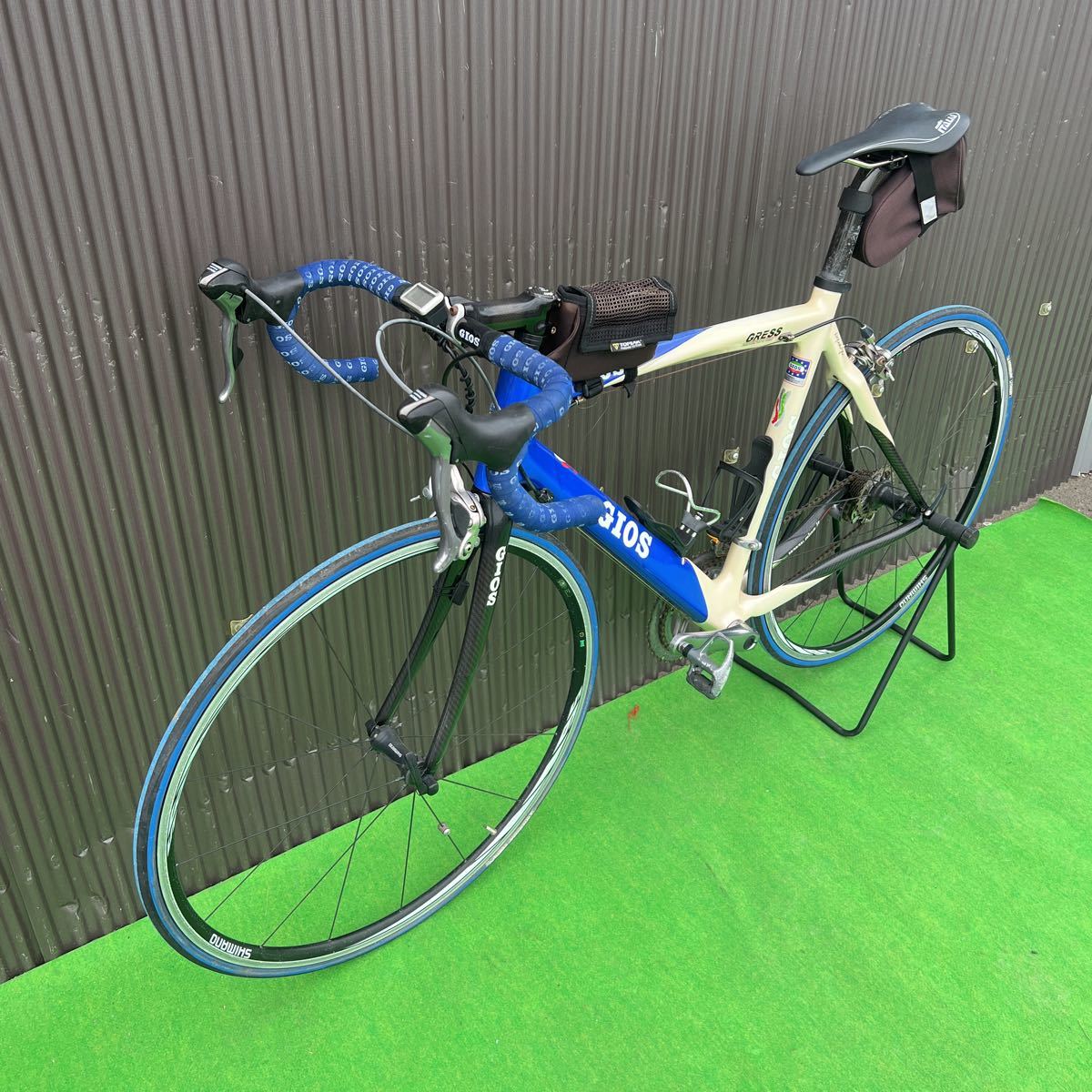 C1949☆GIOS GRESS ジオス グレス ホワイト 前2速後10 速カーボン 