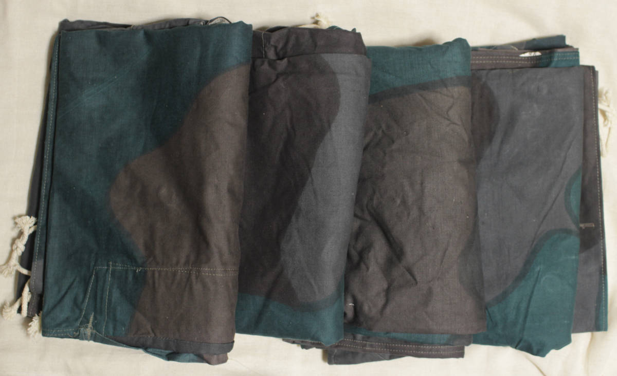 スウェーデン軍 軍幕4枚 テントシート4枚 デッドストック＆USED スウェーデン軍 軍幕4枚 テントシート4枚 デッドストック＆USED 【公式