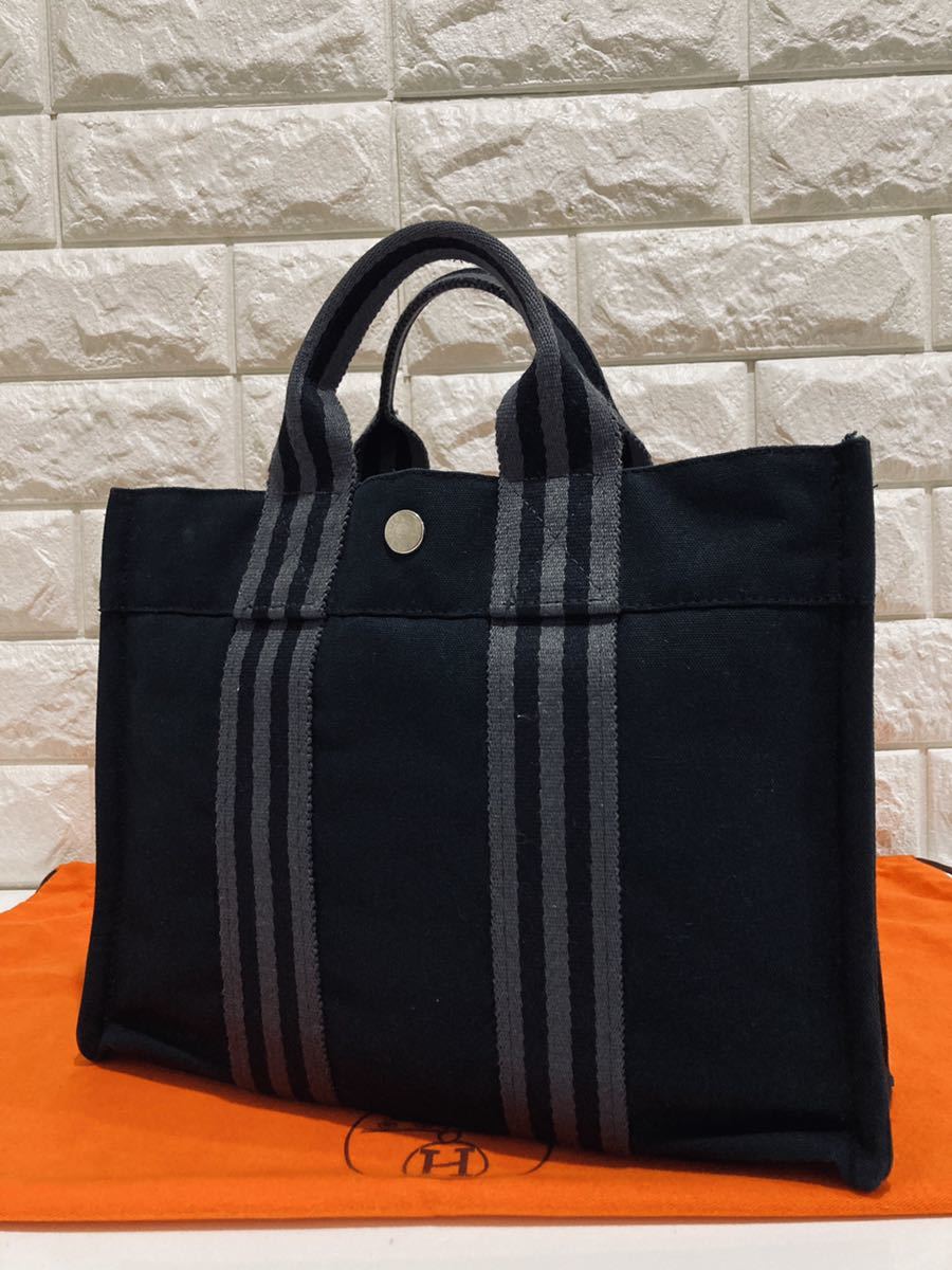 人気】HERMES フールトゥ PM ブラック HERMES 】美品
