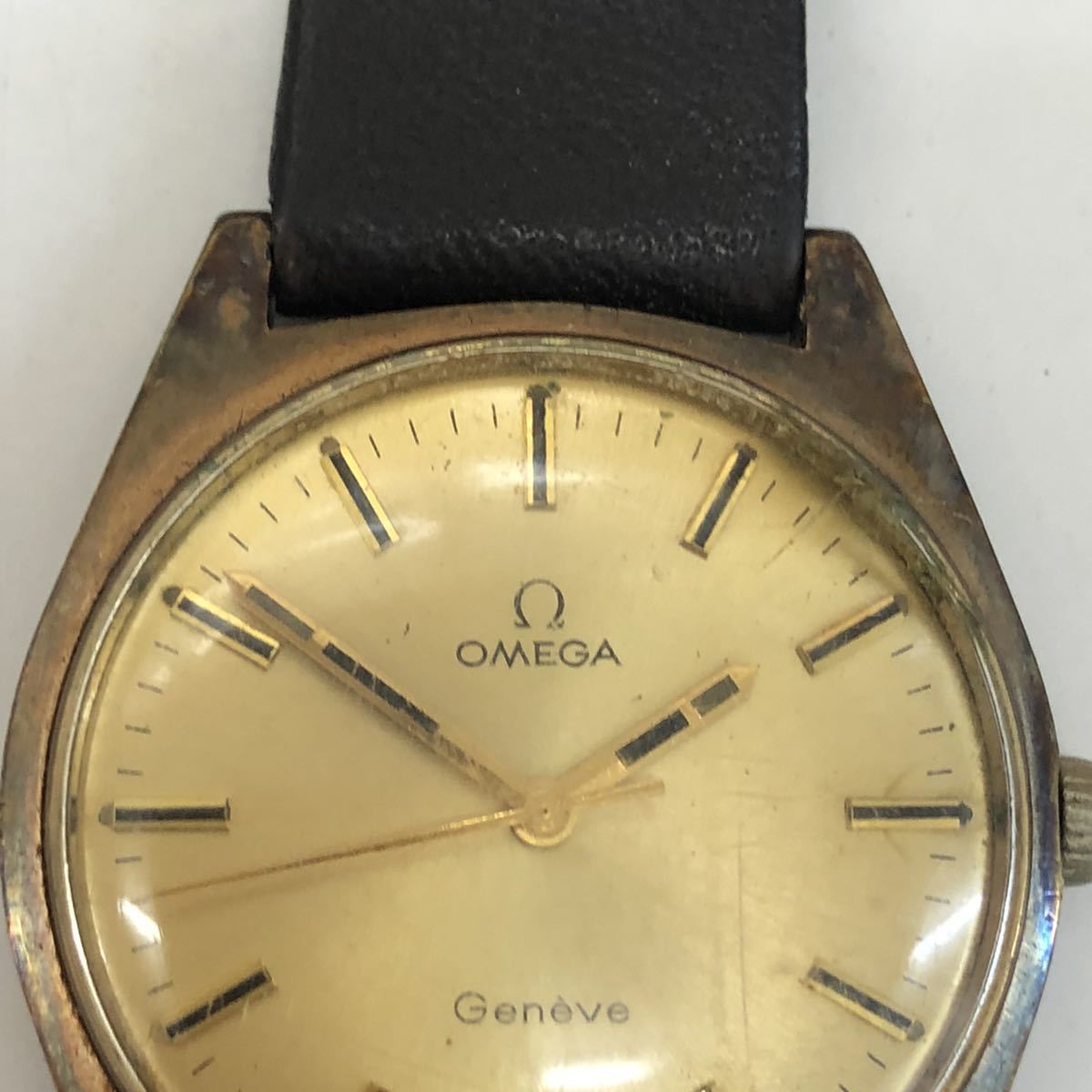 M0518】OMEGA オメガ Geneve ジュネーブ メンズ腕時計 スイス製