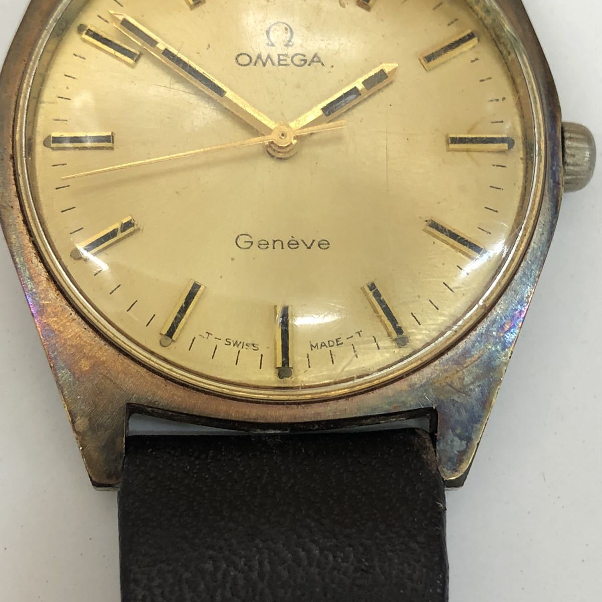 M0518】OMEGA オメガ Geneve ジュネーブ メンズ腕時計 スイス製