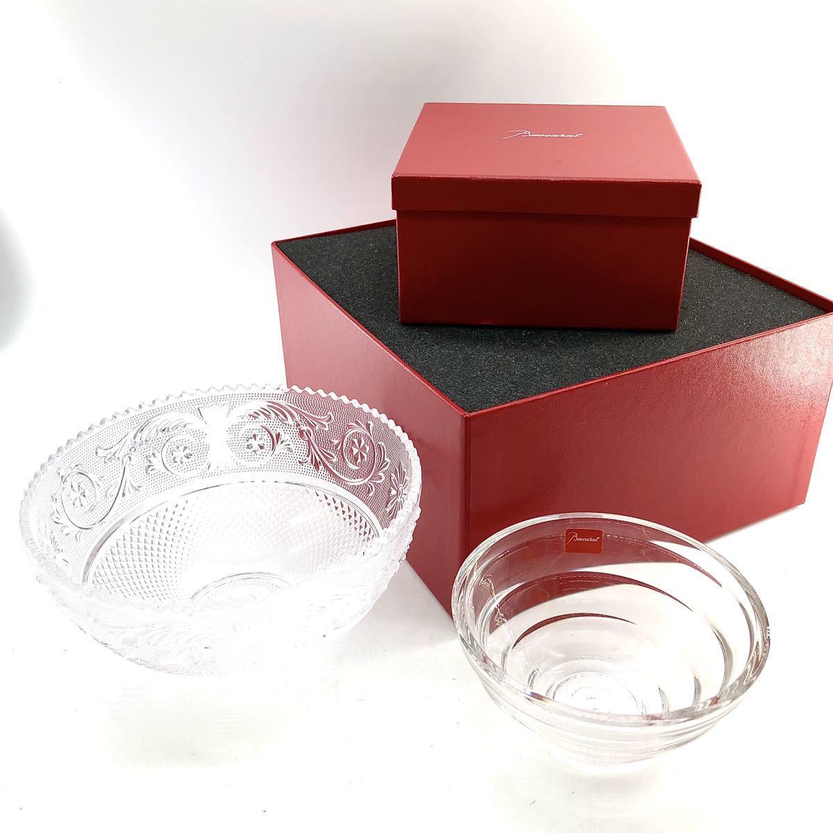 バカラ☆ボウル】B-887 Baccarat 箱付き 食器 サラダボール クリスタル