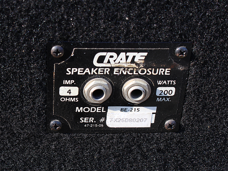 CRATE BE215 ベース用キャビネットスピーカー 15インチ×2 スタジオや 