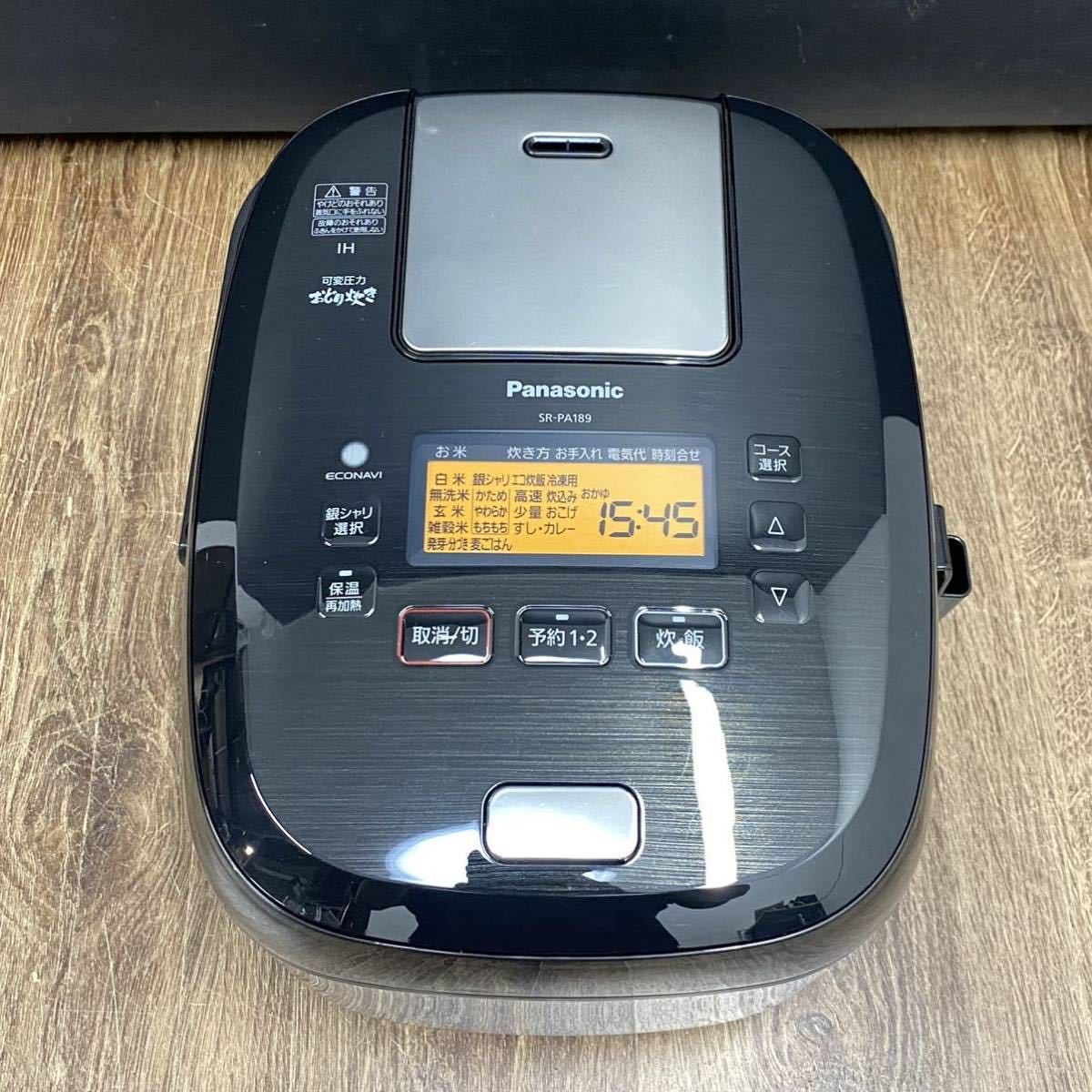 Panasonic 可変圧力IHジャー炊飯器 SR-PB189 2020年製公式通販